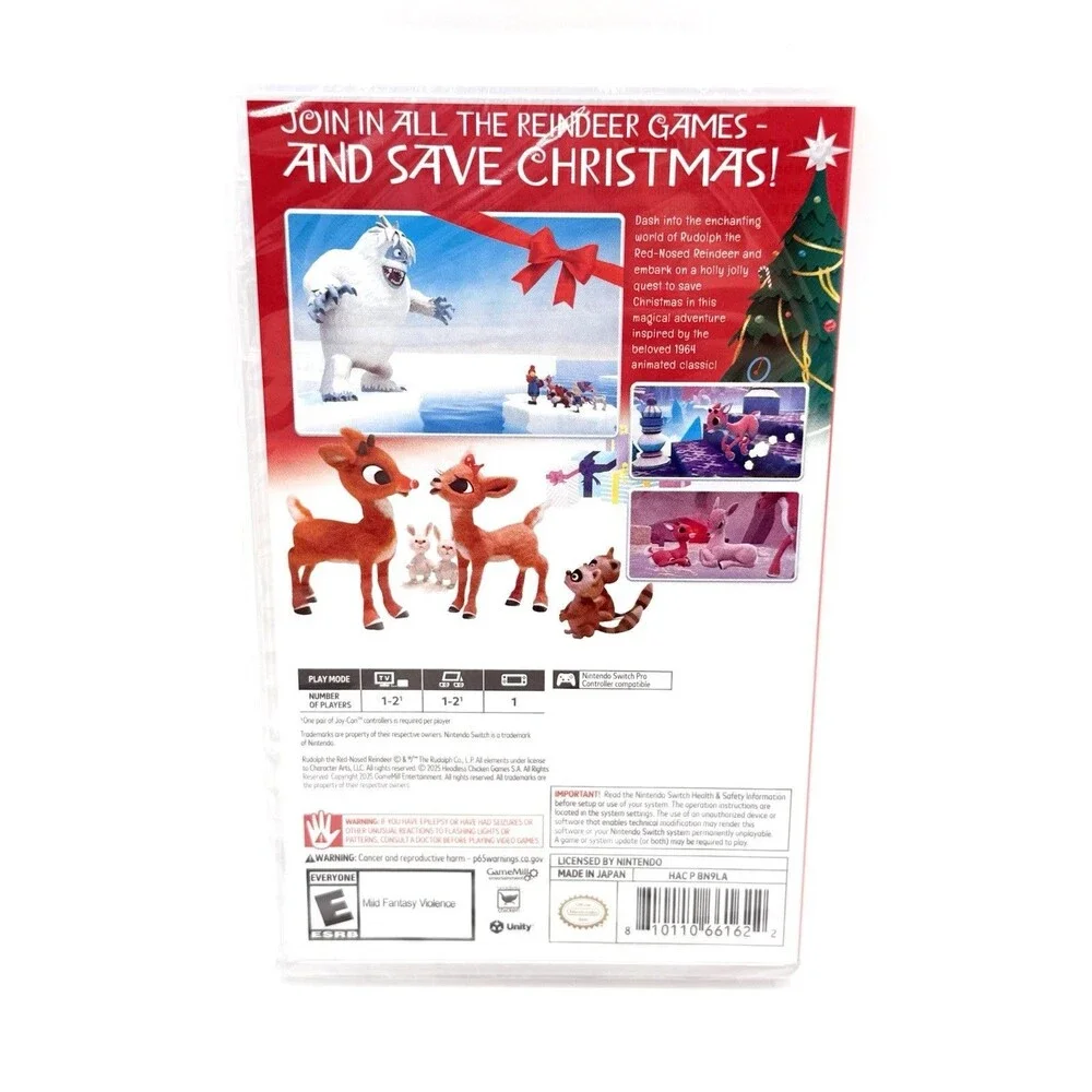 Rudolph The Red-Nosed‎ Reindeer - Nintendo Switch Brand NEW Game